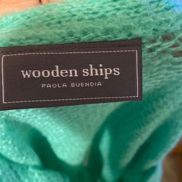 WOODEN SHIPS PAOLA BUENDIA WOMEN,S SWEATER SIZE S/M COLOR GREEN - Picture 4 of 11